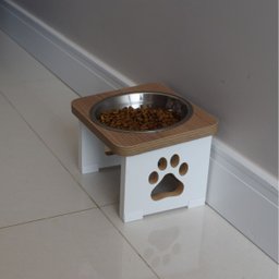 Comedouro Elevado Cachorro Pet Mdf Inox - 5