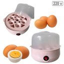 Ver imagem 3 de Cozedor Elétrico Multifuncional Rosa para Ovos e Legumes 220v Cozimento a Vapor Rápido