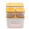 Kit 4 Caixas Organizadoras de Acrílico com Tampa de Bambu - 2
