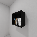 Ver imagem 2 de Nicho Preto de Parede em Mdf – Simples, Elegante e Funcional