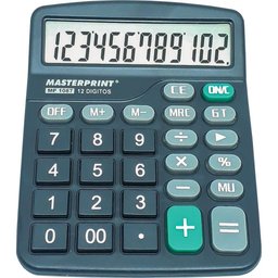 Calculadora de Mesa MP 1087 12 DIG. Preta Pilha - 1