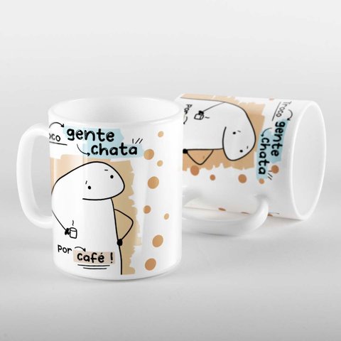 Caneca Flork Professora Troco Gente Chata por Café