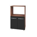 Ver imagem 1 de Balcão Madeira Móvel Armário Multiuso Organizador Cozinha Micro-ondas Forno Elétrico Pequeno Taís Sa