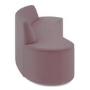 Ver imagem 5 de Sofá 4 Lugares para Sala de Estar Living 230cm Koane D06 Veludo Rosa - Mpozenato
