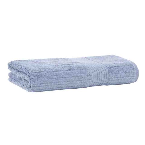 Toalha de Banho Fio Penteado Canelado 70x140 Cm Azul Buddemeyer
