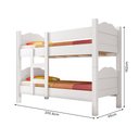 Ver imagem 3 de Beliche Madrid com Grades de Proteção e Cama Removível - Branco