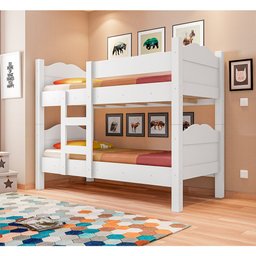 Beliche Madrid com Grades de Proteção e Cama Removível - Branco - 1