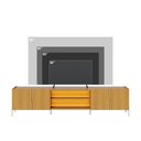 Ver imagem 1 de Rack Bancada Maggiore para TV até 85 Polegadas com 4 Portas - Naturale