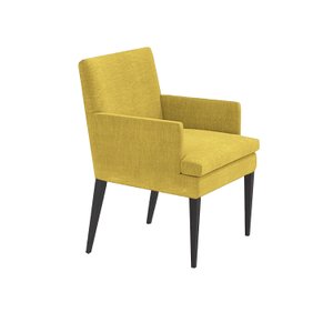 Cadeira de Jantar Germany Retro Suede Mostarda Dominic Decor