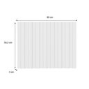 Ver imagem 2 de Fechamento de Cozinha Modulado Painel de Edição para Ripado Bella 2619 59x80x3.0cm Branco
