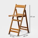 Ver imagem 4 de Conjunto de Mesa Bistrô Redondo e 2 Cadeiras com Madeira Maciça e Verniz