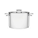 Ver imagem 1 de Caldeirão Tramontina Brava em Aço Inox Fundo Triplo com Tampa Plana e Alças 24 Cm 7,7 L Tramontina