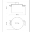 Ver imagem 3 de Caldeirão Tramontina Brava em Aço Inox Fundo Triplo com Tampa Plana e Alças 24 Cm 7,7 L Tramontina