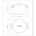 Ver imagem 7 de Caldeirão Tramontina Brava em Aço Inox Fundo Triplo com Tampa Plana e Alças 24 Cm 7,7 L Tramontina