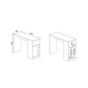 Ver imagem 2 de Bancada para Cozinha 1 Porta 5 Nichos Romana Marrom/Ébano