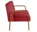 Ver imagem 4 de Conjunto Anita 2+1+1 Lugares Cor:Suede Bordô 110