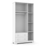 Guarda Roupa Infantil Smart 3 Portas e 2 Gavetas Branco Brilho - Matic Móveis - 2