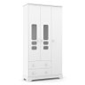 Guarda Roupa Infantil Smart 3 Portas e 2 Gavetas Branco Brilho - Matic Móveis - 1