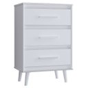 Ver imagem 1 de Cômoda Mila 3 Gavetas Branco Moblis