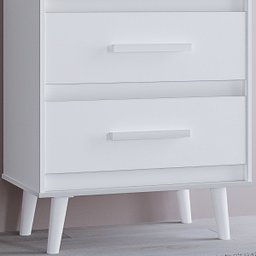 Cômoda Mila 3 Gavetas Branco Moblis - 5