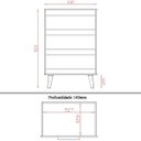 Ver imagem 4 de Cômoda Mila 3 Gavetas Branco Moblis