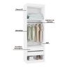 Guarda Roupas Queen Modulado Com 7 Portas Star Branco - 17