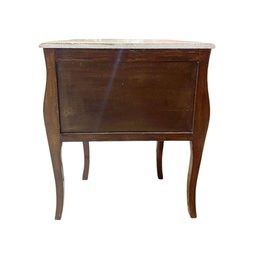 Cômoda Bombê com Marchetaria e Tampo em Mármore - 73x64x43cm - 5