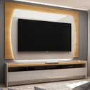 Ver imagem 1 de Rack com Painel para TV até 65 Polegadas com LED Sublime 180 Gelius Móveis