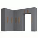 Ver imagem 2 de Guarda Roupa Modulado de Canto 11P 2GV Onix