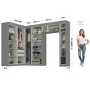 Ver imagem 3 de Guarda Roupa Modulado de Canto 11P 2GV Onix