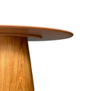 Ver imagem 3 de Mesa de Jantar Oval Cone 160x90 cm Freijó Personal Moveis Design Laminada em Madeira