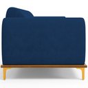 Ver imagem 6 de Sofá 03 Lugares Para Sala de Estar Kiev 210 cm D02 Veludo Azul Marinho C-304 - Lyam Decor