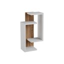 Ver imagem 3 de Nicho de Parede Decorativo Branco com Freijó Sala Quarto Hall