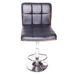 Conjunto 2 Banquetas Confort Gomos Estofada Giratória C/ Regulagem Preto - 2 Conjunto 2 Banquetas Confort Gomos Estofada Giratória C/ Regulagem Preto - 2