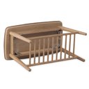 Ver imagem 5 de Banco Sapateira com Prateleira Ripada Liva 70 Cm X 36 Cm Tauari Courino Caramelo