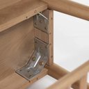 Ver imagem 7 de Banco Sapateira com Prateleira Ripada Liva 70 Cm X 36 Cm Tauari Courino Caramelo