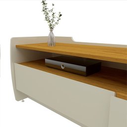 Rack para TV até 90 Polegadas 3 Gavetas 3 Nichos Sublime 220 100% MDF - 4