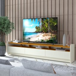 Rack para TV até 90 Polegadas 3 Gavetas 3 Nichos Sublime 220 100% MDF - 1