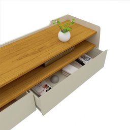 Rack para TV até 90 Polegadas 3 Gavetas 3 Nichos Sublime 220 100% MDF - 6