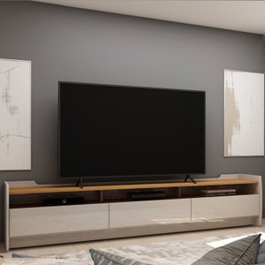 Rack para TV até 70 Polegadas 3 Gavetas 3 Nichos Sublime 220 100% MDF