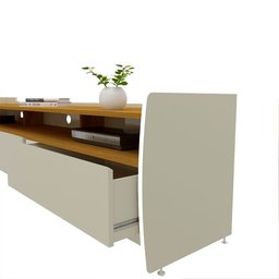 Rack para TV até 90 Polegadas 3 Gavetas 3 Nichos Sublime 220 100% MDF - 5