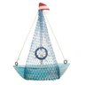 Miniatura Barco Navio de Madeira Veleiro Decoração Náutica ? 14,5cm - 1