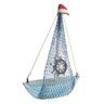 Miniatura Barco Navio de Madeira Veleiro Decoração Náutica ? 14,5cm - 3