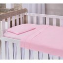Ver imagem 2 de Jogo de Lençol Mini Berço Rosa 3pçs Percal 200 Fios