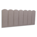 Ver imagem 1 de Cabeceira Casal 140x60 Cama Box Modulada Nuvem Linho Castor