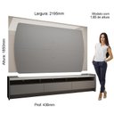 Ver imagem 4 de Rack com Painel para TV até 75 Polegadas Sublime 220 Gelius Móveis