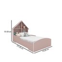 Ver imagem 3 de Cama Infantil Casinha 100% MDF Rosa Sonho - Gelius