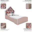 Ver imagem 4 de Cama Infantil Casinha 100% MDF Rosa Sonho - Gelius