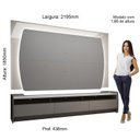 Ver imagem 4 de Rack com Painel para TV até 90 Polegadas com LED Sublime 220 100% MDF
