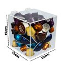 Ver imagem 3 de Porta Capsulas Em Acrílico Caixa Com Dobradiça Dolce Gusto Nespresso Três Corações Make Laser Caixa
